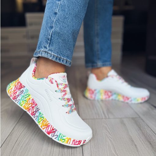 Skechers Uno Lite Exuberant Hearts. Mujer